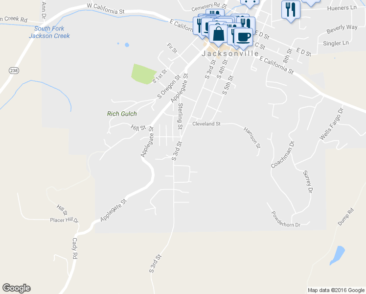 map of restaurants, bars, coffee shops, grocery stores, and more near 841 South 3rd Street in Jacksonville