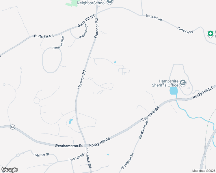 map of restaurants, bars, coffee shops, grocery stores, and more near 103 Black Birch Trail in Northampton