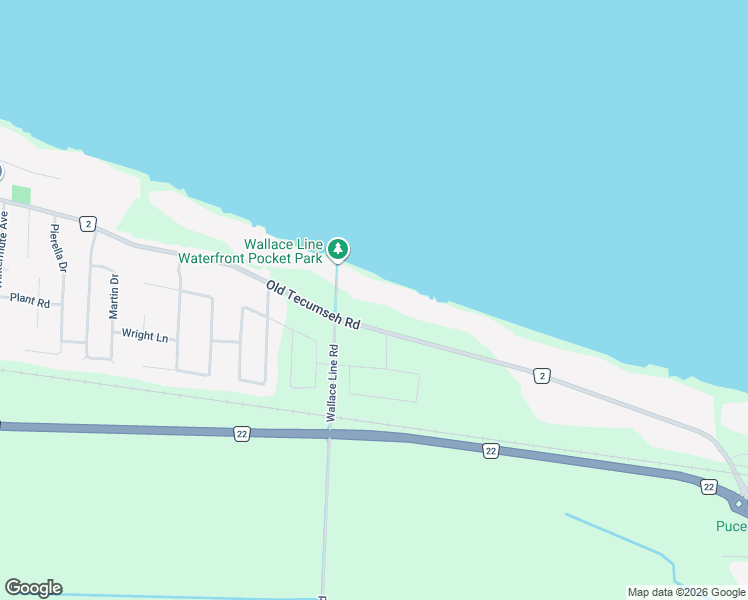 map of restaurants, bars, coffee shops, grocery stores, and more near 710 Old Tecumseh Road in Belle River