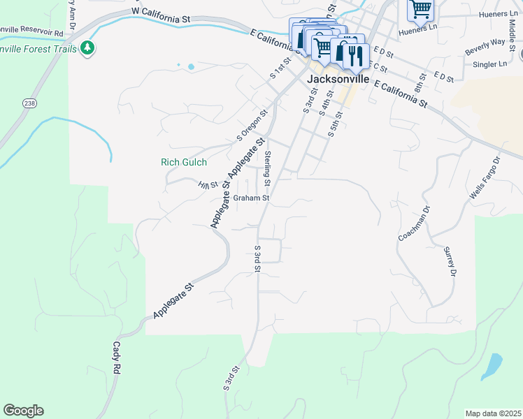 map of restaurants, bars, coffee shops, grocery stores, and more near 830 South 3rd Street in Jacksonville