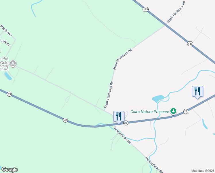 map of restaurants, bars, coffee shops, grocery stores, and more near 584 Frank Hitchcock Rd in Cairo