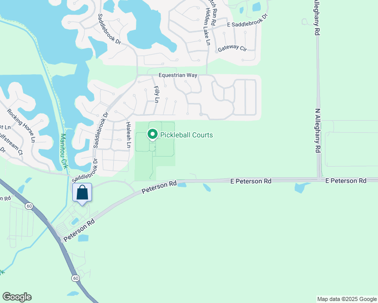 map of restaurants, bars, coffee shops, grocery stores, and more near 22070 West Peterson Road in Grayslake