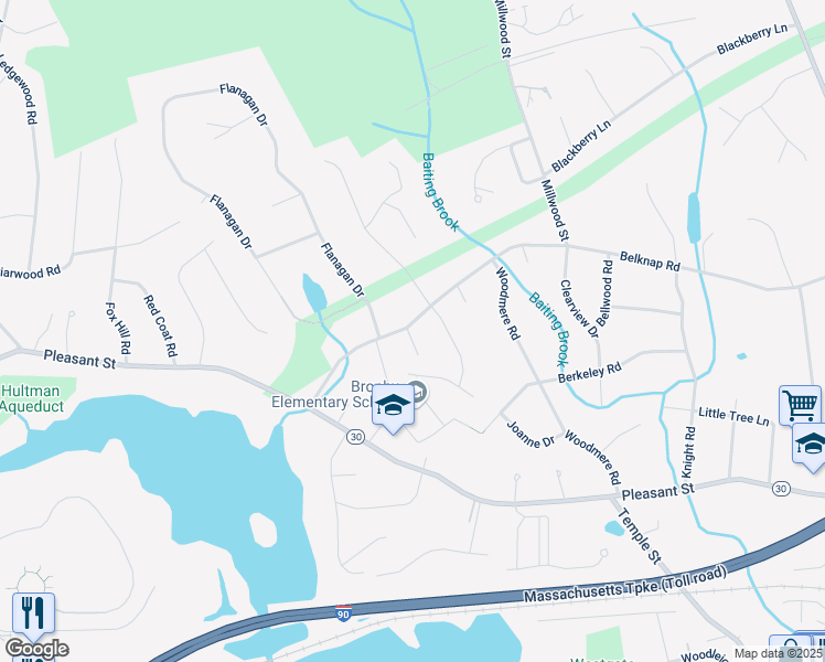 map of restaurants, bars, coffee shops, grocery stores, and more near 2 Federal Court in Framingham