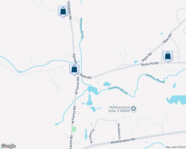 map of restaurants, bars, coffee shops, grocery stores, and more near 1013 Ryan Road in Northampton