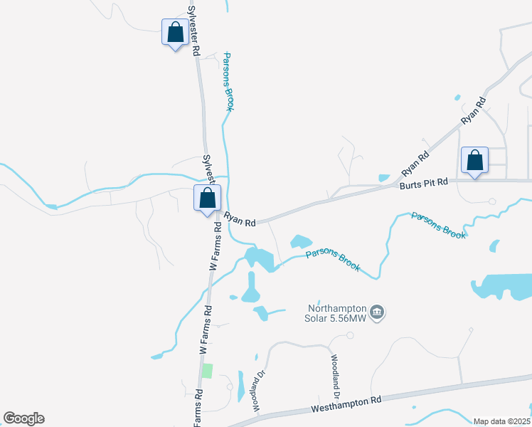 map of restaurants, bars, coffee shops, grocery stores, and more near 1013 Ryan Road in Northampton