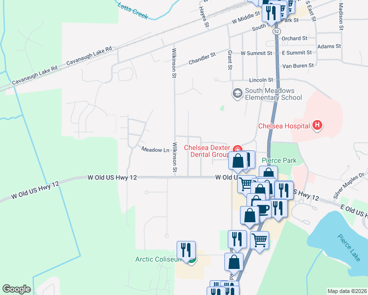 map of restaurants, bars, coffee shops, grocery stores, and more near 508 Lane Street in Chelsea