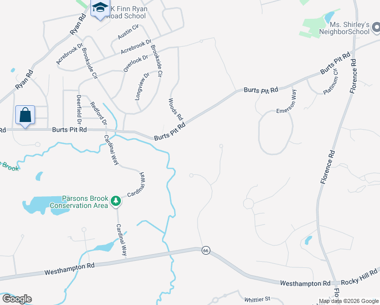map of restaurants, bars, coffee shops, grocery stores, and more near 81 Winterberry Lane in Northampton