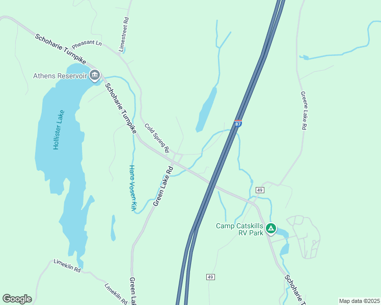 map of restaurants, bars, coffee shops, grocery stores, and more near 15 Bambi Lane in Catskill