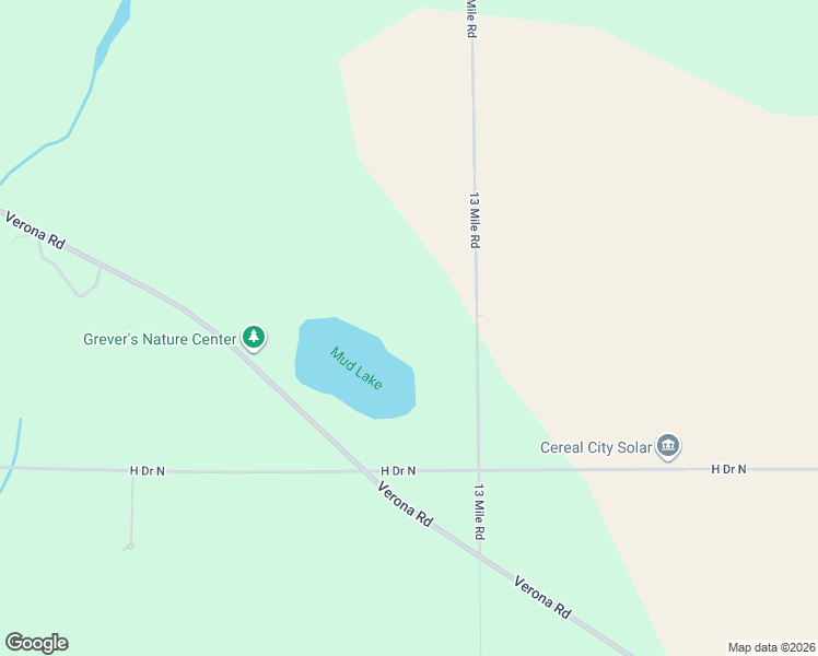 map of restaurants, bars, coffee shops, grocery stores, and more near 16227 13 Mile Road in Battle Creek