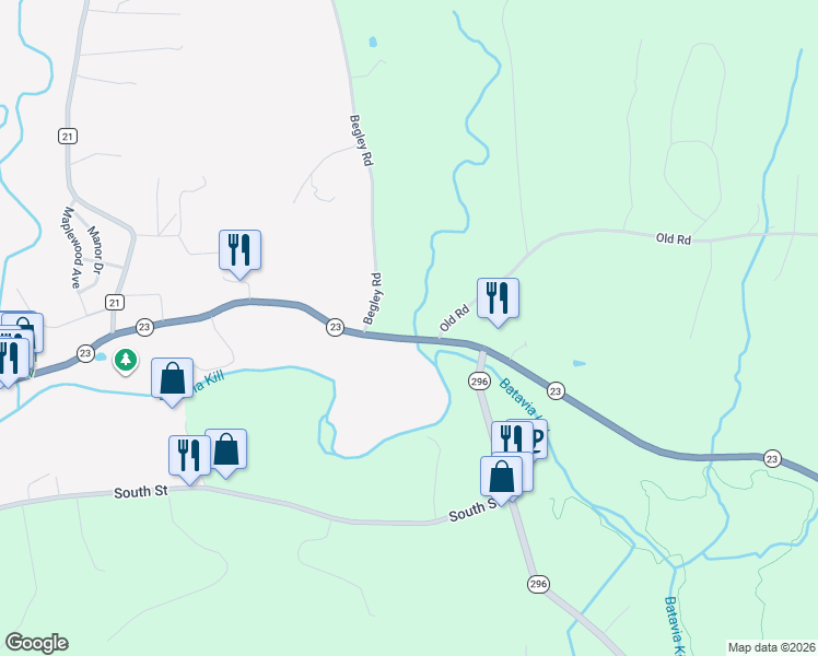 map of restaurants, bars, coffee shops, grocery stores, and more near in Greene