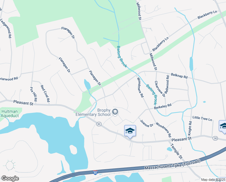 map of restaurants, bars, coffee shops, grocery stores, and more near 2 Federal Court in Framingham