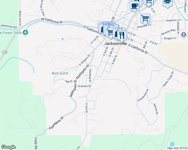 map of restaurants, bars, coffee shops, grocery stores, and more near 710 South 3rd Street in Jacksonville