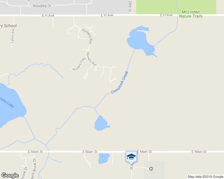 map of restaurants, bars, coffee shops, grocery stores, and more near 2241 Hunters Run in Kalamazoo