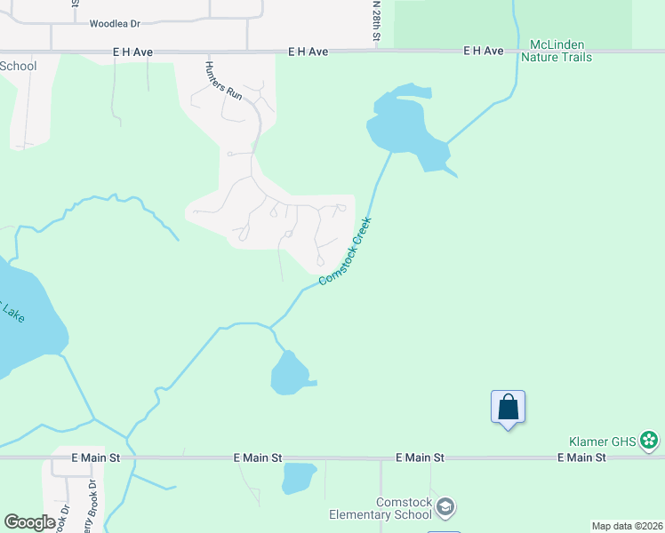 map of restaurants, bars, coffee shops, grocery stores, and more near 2241 Hunters Run in Kalamazoo