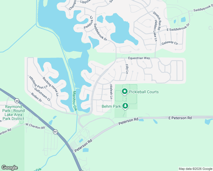 map of restaurants, bars, coffee shops, grocery stores, and more near 220 Hialeah Lane in Grayslake