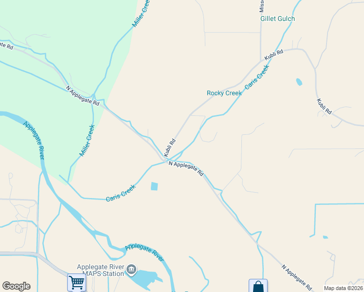 map of restaurants, bars, coffee shops, grocery stores, and more near 151 Kubli Road in Grants Pass