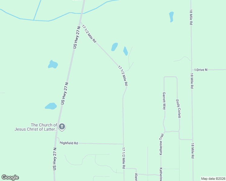 map of restaurants, bars, coffee shops, grocery stores, and more near 16385 17 1/2 Mile Road in Marshall