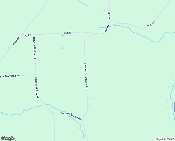 map of restaurants, bars, coffee shops, grocery stores, and more near 1570 Lawrence Johnson Road in Beaver Dams