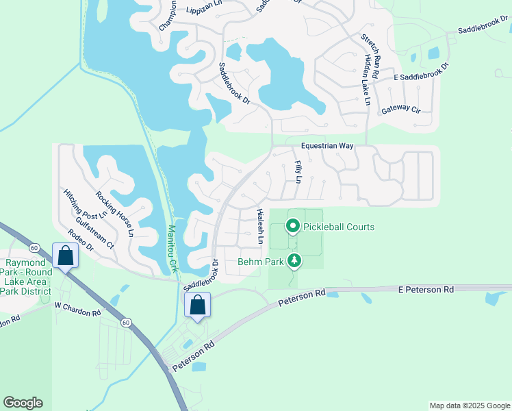 map of restaurants, bars, coffee shops, grocery stores, and more near 4 Hialeah Court in Grayslake