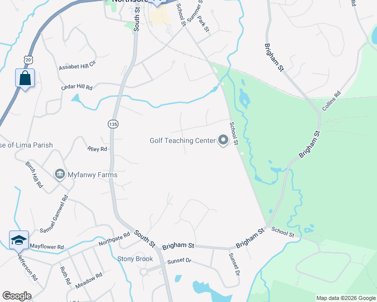 map of restaurants, bars, coffee shops, grocery stores, and more near 15 Joseph Road in Northborough