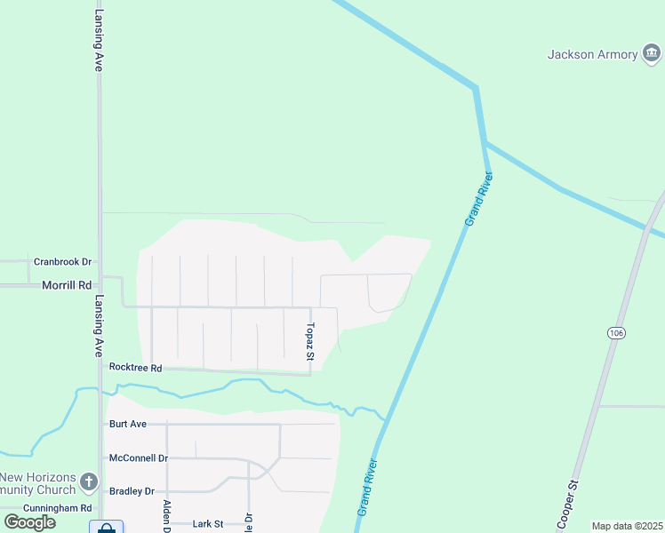 map of restaurants, bars, coffee shops, grocery stores, and more near 5138 Stone River Road in Jackson