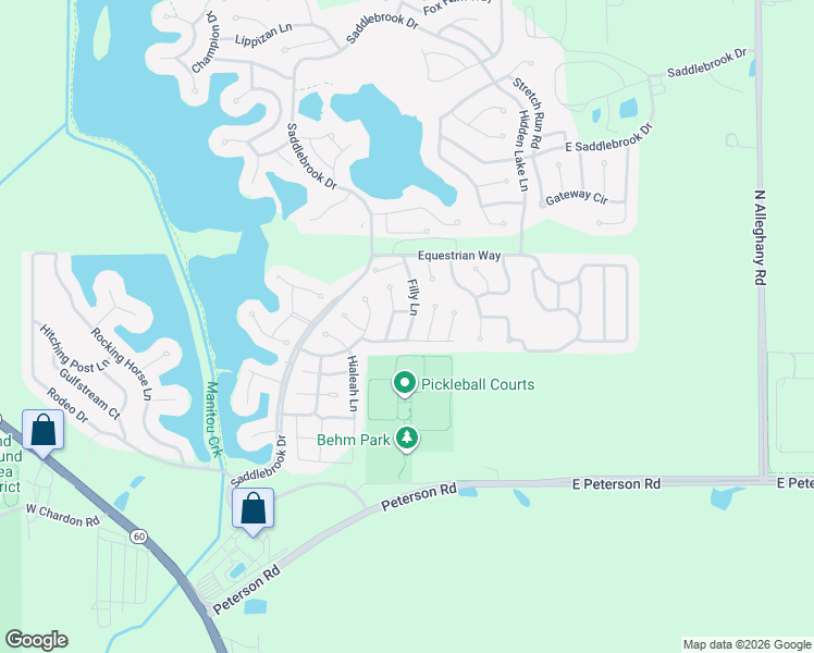 map of restaurants, bars, coffee shops, grocery stores, and more near 802 Trotter Court in Grayslake