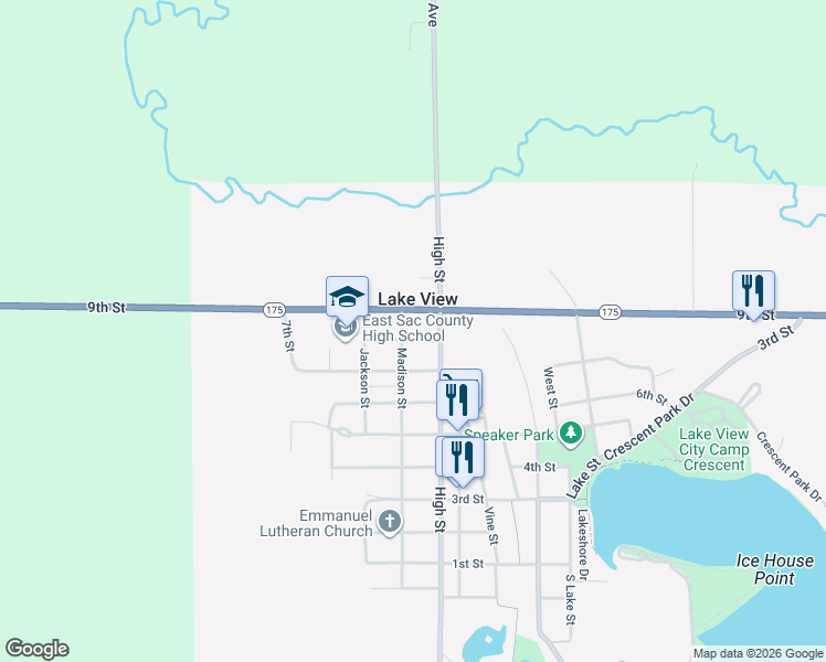 map of restaurants, bars, coffee shops, grocery stores, and more near 800 Madison Street in Lake View