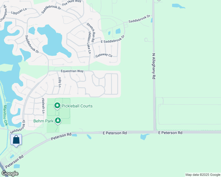 map of restaurants, bars, coffee shops, grocery stores, and more near 1827 Blue Ribbon Lane in Grayslake