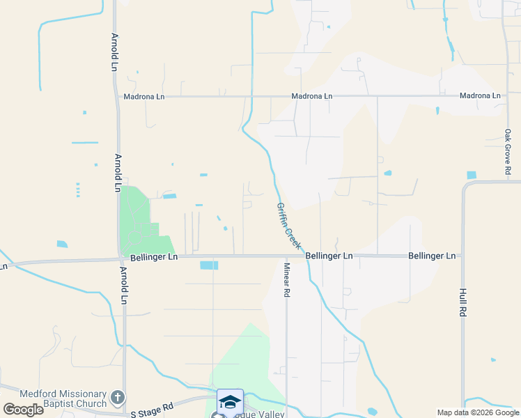 map of restaurants, bars, coffee shops, grocery stores, and more near 3522 Bellinger Lane in Medford