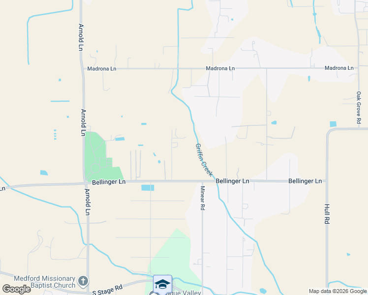 map of restaurants, bars, coffee shops, grocery stores, and more near 3522 Bellinger Lane in Medford