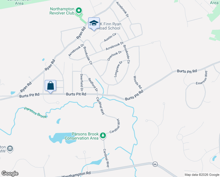 map of restaurants, bars, coffee shops, grocery stores, and more near 934-1010 Burts Pit Road in Northampton