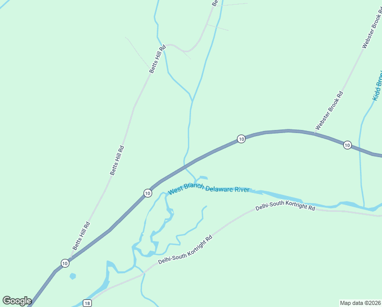 map of restaurants, bars, coffee shops, grocery stores, and more near 48678 State Highway 10 in Delhi