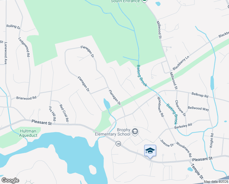 map of restaurants, bars, coffee shops, grocery stores, and more near 25 Flanagan Drive in Framingham
