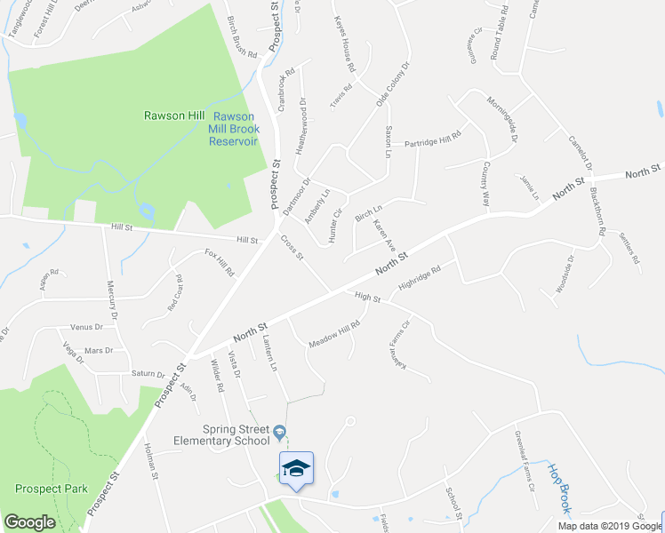 map of restaurants, bars, coffee shops, grocery stores, and more near 77 North Street in Shrewsbury