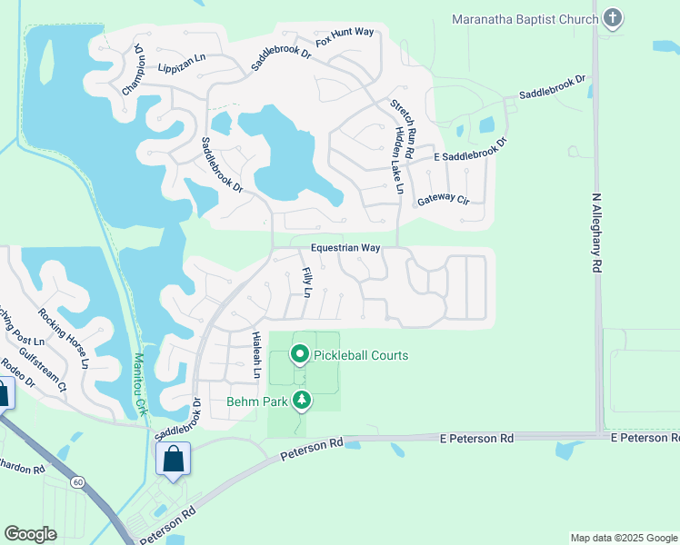 map of restaurants, bars, coffee shops, grocery stores, and more near 1007 Castleton Court in Grayslake