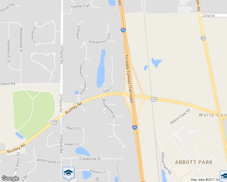 map of restaurants, bars, coffee shops, grocery stores, and more near 14172 Buckley Road in Libertyville