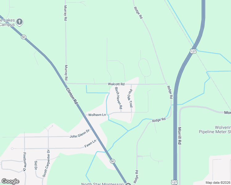 map of restaurants, bars, coffee shops, grocery stores, and more near 4746 Birch Haven Road in Jackson
