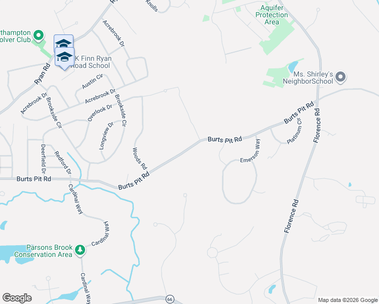 map of restaurants, bars, coffee shops, grocery stores, and more near 798 Burts Pit Road in Northampton