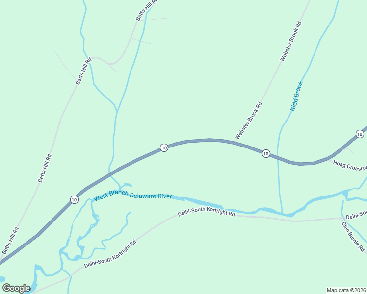 map of restaurants, bars, coffee shops, grocery stores, and more near 48678 Highway 10 in Delhi