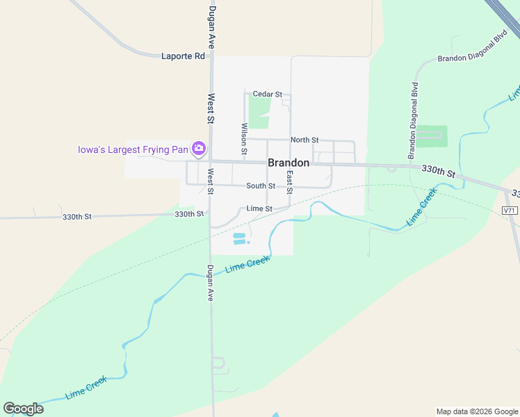 map of restaurants, bars, coffee shops, grocery stores, and more near 600 Lime Street in Brandon