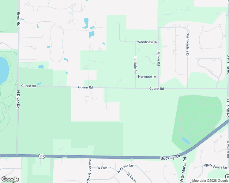 map of restaurants, bars, coffee shops, grocery stores, and more near 961 Guerin Road in Libertyville