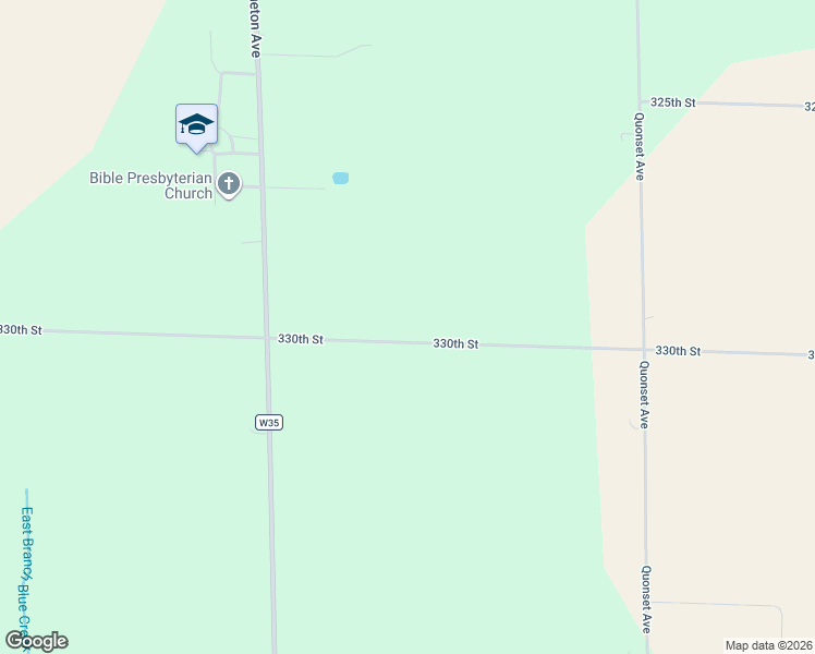 map of restaurants, bars, coffee shops, grocery stores, and more near 2600-2674 330th Street in Walker