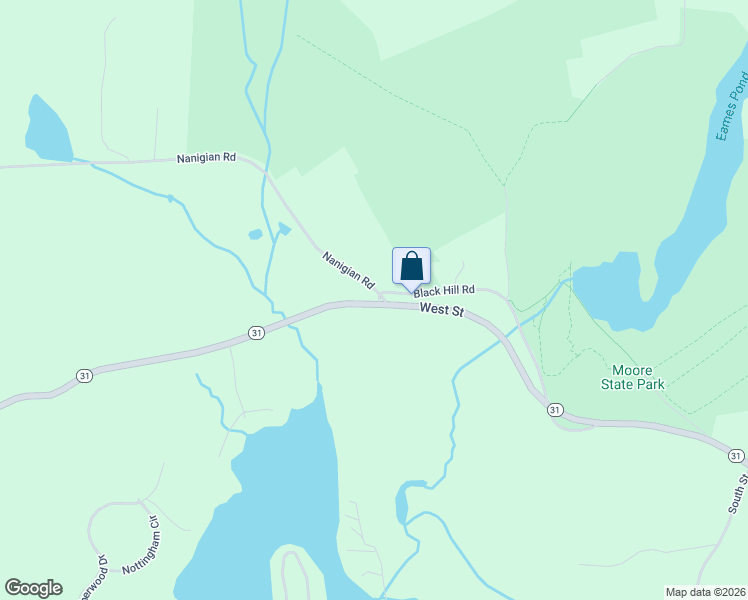 map of restaurants, bars, coffee shops, grocery stores, and more near 451 West Street in Paxton