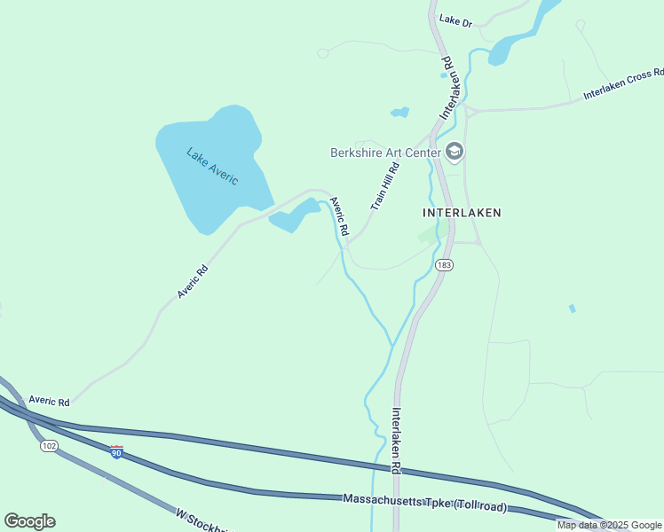 map of restaurants, bars, coffee shops, grocery stores, and more near Cherry Bounce Lane in Stockbridge