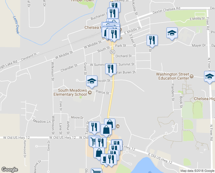 map of restaurants, bars, coffee shops, grocery stores, and more near 617 Taylor Street in Chelsea
