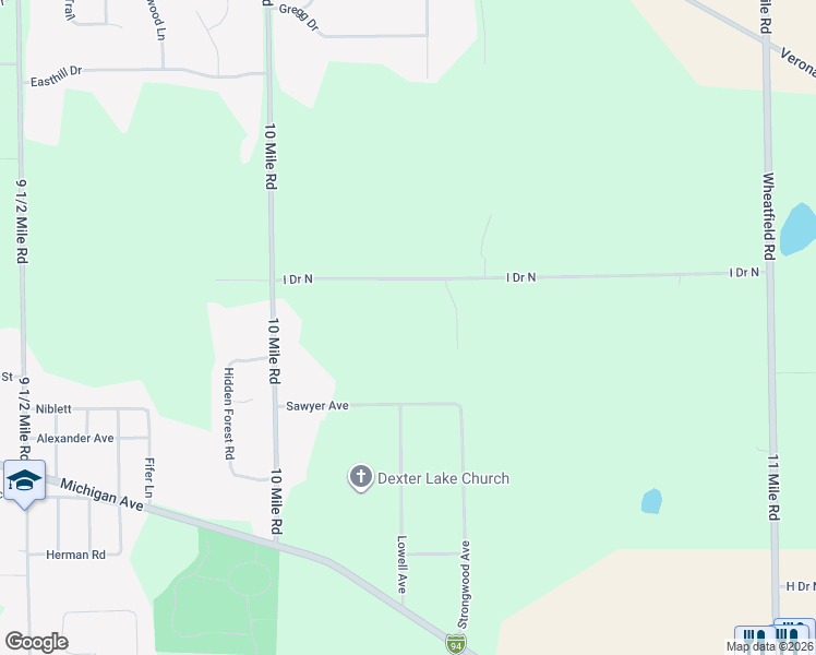 map of restaurants, bars, coffee shops, grocery stores, and more near 10302 I Drive North in Battle Creek