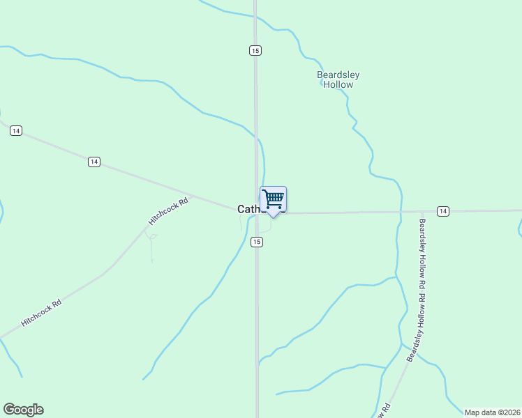 map of restaurants, bars, coffee shops, grocery stores, and more near in Catharine