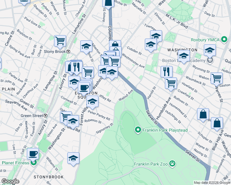 map of restaurants, bars, coffee shops, grocery stores, and more near 3 School Street Place in Boston