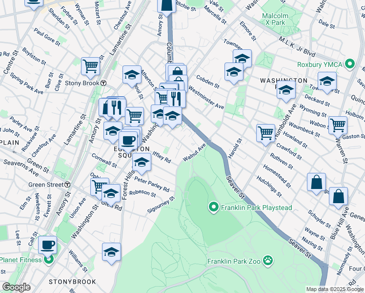 map of restaurants, bars, coffee shops, grocery stores, and more near 3 School Street Place in Boston