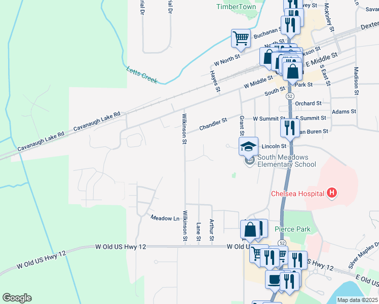 map of restaurants, bars, coffee shops, grocery stores, and more near 315 Wilkinson Street in Chelsea